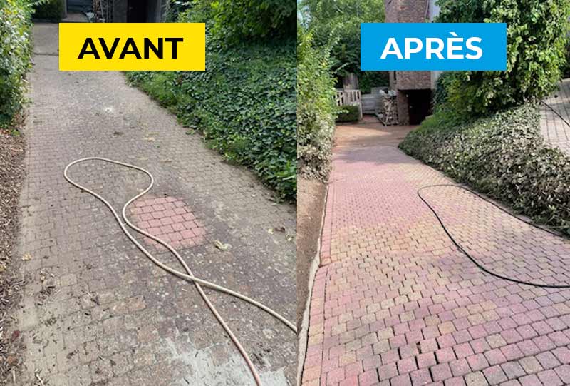 Nettoyage des extérieurs - Firmedéco Rénovation en Belgique : Klinker, pierre bleue, dallage, terrasse, muret, terrasse ... Résine hydrofuge ... en Belgique : région Flamande, Wallonne et Bruxelles …