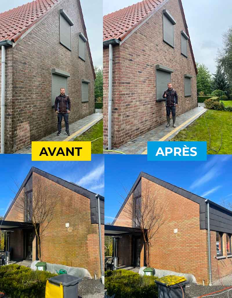 Nettoyage et peinture façade - Firmedéco Rénovation : artisan peintre : Nettoyage par vapeur d’eau, démoussage et ravalement peinture façade boiserie ferronnerie ... Intervention en Belgique : région Flamande, Wallonne et Bruxelles …