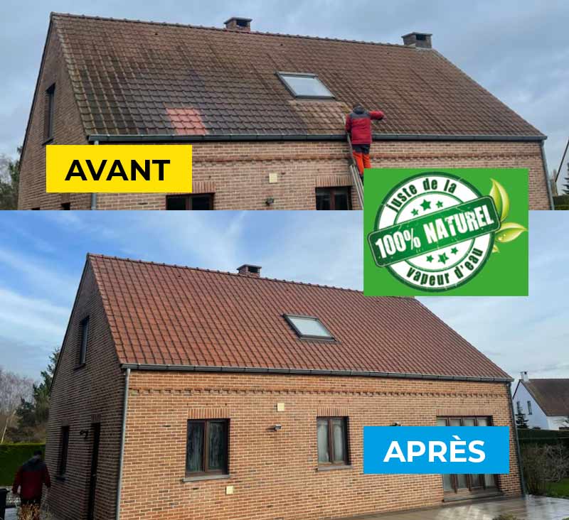 Nettoyage et démoussage toiture - Firmedéco Rénovation en Belgique : Nettoyage et démoussage toiture par vapeur d’eau et peinture hydrofuge colorée toiture. Intervention en Belgique : région Flamande, Wallonne et Bruxelles …